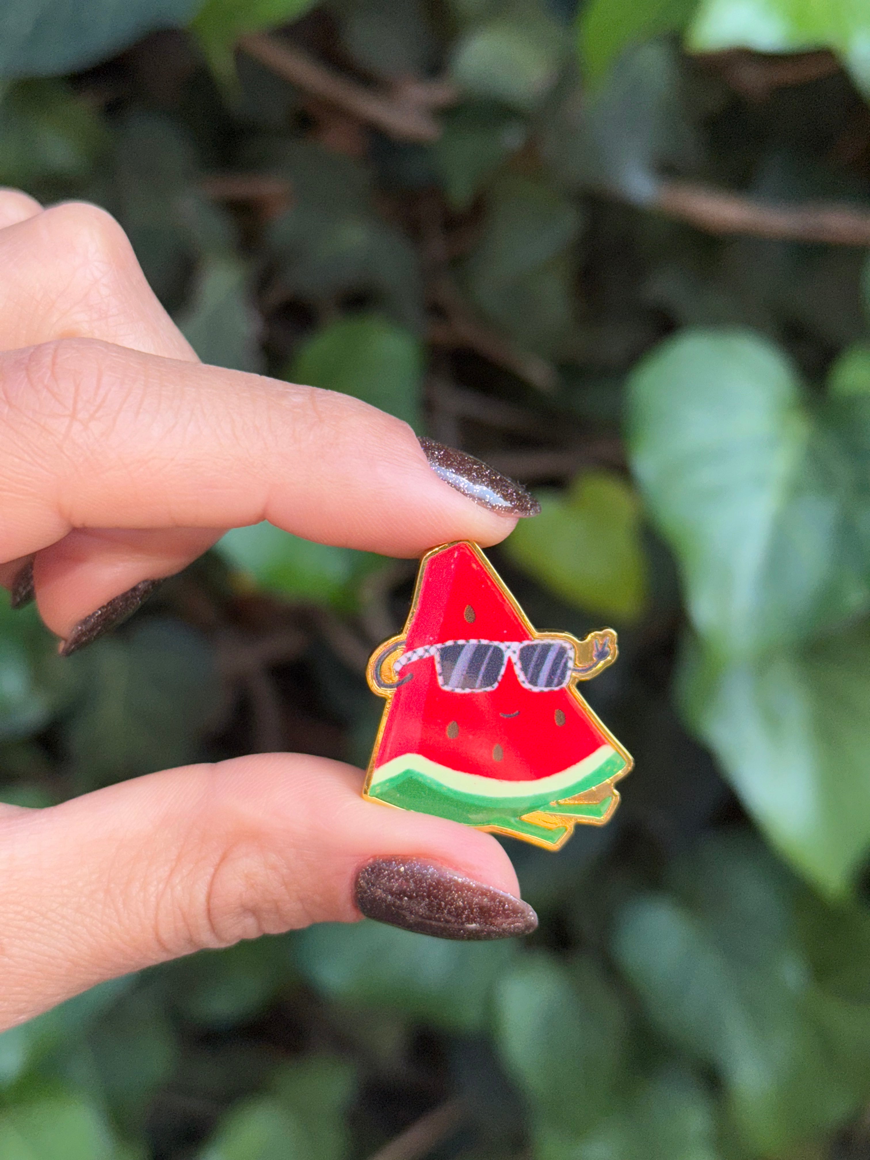 A Slice of Solidarity Watermelon Pin – Amasi Decor