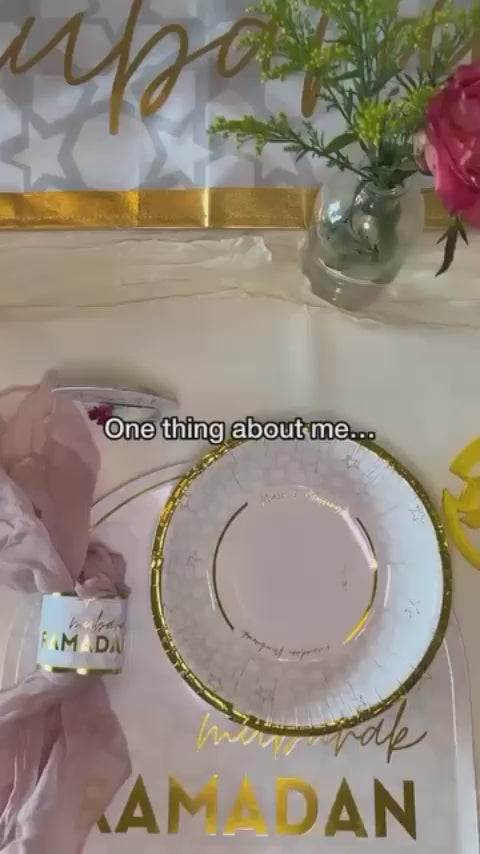 Ramadan Paper Bowl; Ramadan Decoration; Ramadan Disposable Plates; Ramadan Table Setting; Ramadan Disposable Bowls; Muslim Plates; Islamic Plates; Ramadan Dinner; Iftar Plates; Iftar Bowls
