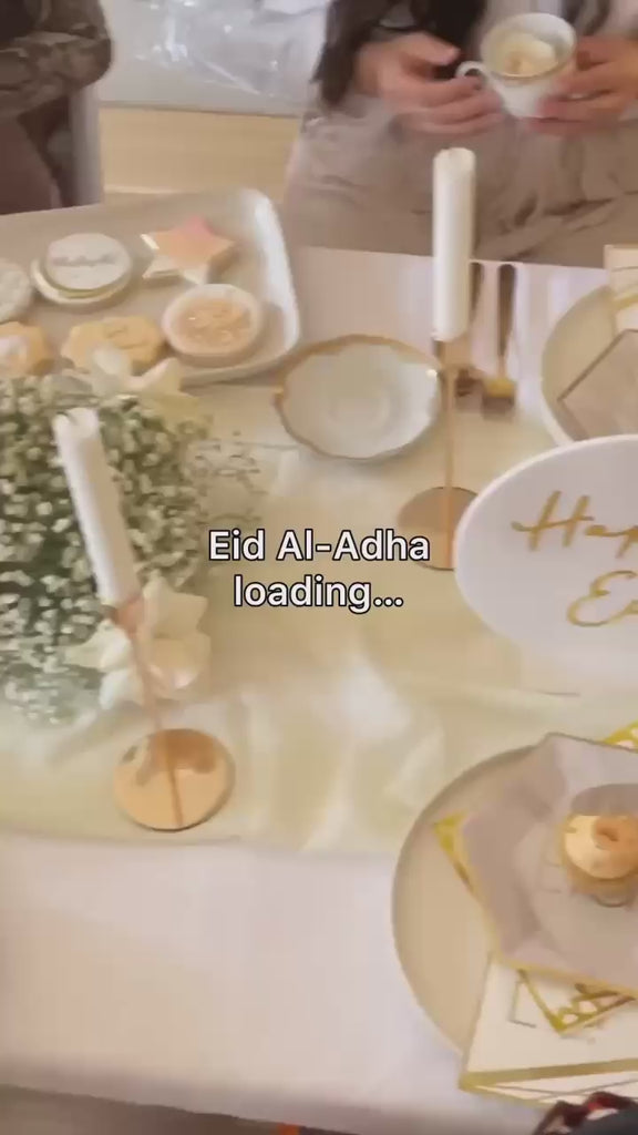 Eid mubarak arch dinner plates; Eid disposable dinner plates; Eid mubarak plates; Eid Al Adha Table Decoration; Eid Al Fitr Table Decoration; Eid Plates