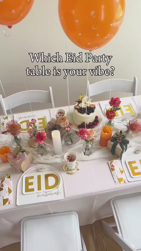 Eid Mubarak Napkin Holder (Set of 12); Eid Table Decorations; Eid Tableware; Eid Al Fitr; Eid Al Adha; Islamic Decorations; Muslim Decorations; Modern; Elegant; Classy 