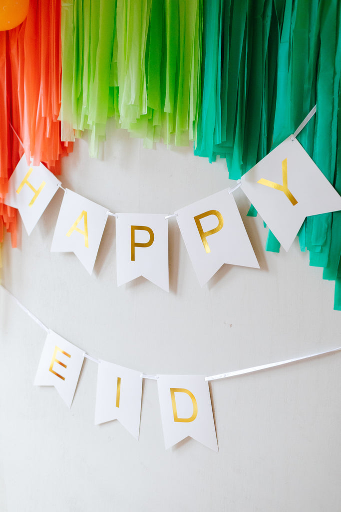 Happy Eid' Fishtail Banner, Eid Banner, Eid Party Decor,Eid gifts and traditions, Islamic holidays, Ramadan fasting, Eid, 