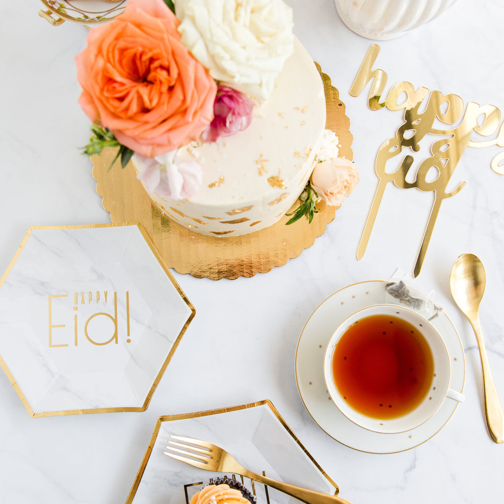 Eid Mubarak Plates; Eid and Ramadan Decor; Eid Disposable Plates; Muslim Dinner; Eid Dinner; Eid Marble Plates; Eid Al Adha Decor; Eid Al Fitr Decor