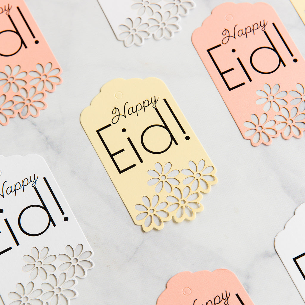 Products Lace 'Happy Eid' Tags, Eid, Ramadan, decor, party, Eid gifts and traditions, Islamic holidays, Ramadan fasting, Eid, Ramadan, Party, Decor, Holiday, Celebrate, Trendy, Elevated style, modern, elegant
