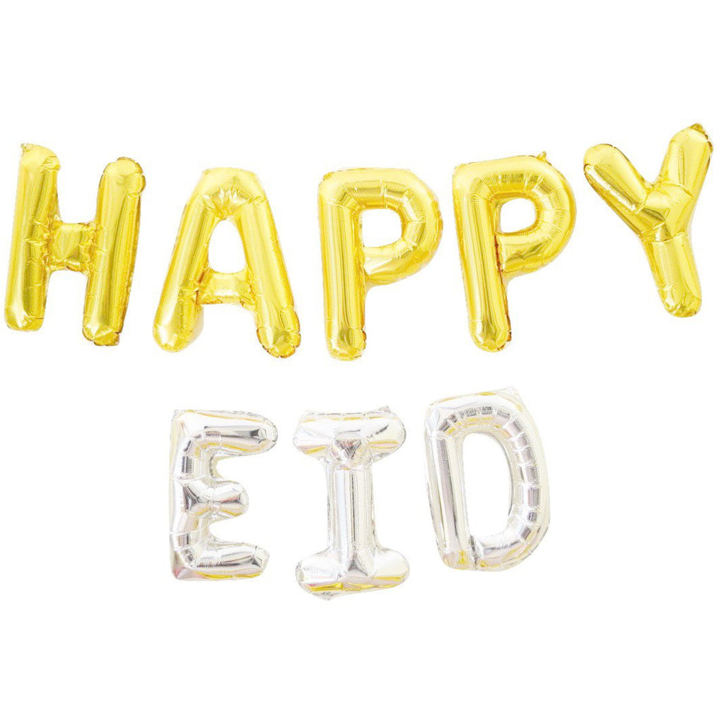 Products The 'Happy Eid' Balloon Banner, Eid, Ramadan, decor, party, Eid gifts and traditions, Islamic holidays, Ramadan fasting, Eid, Ramadan, Party, Decor, Holiday, Celebrate, Trendy, Elevated style, modern, elegant, Minimal