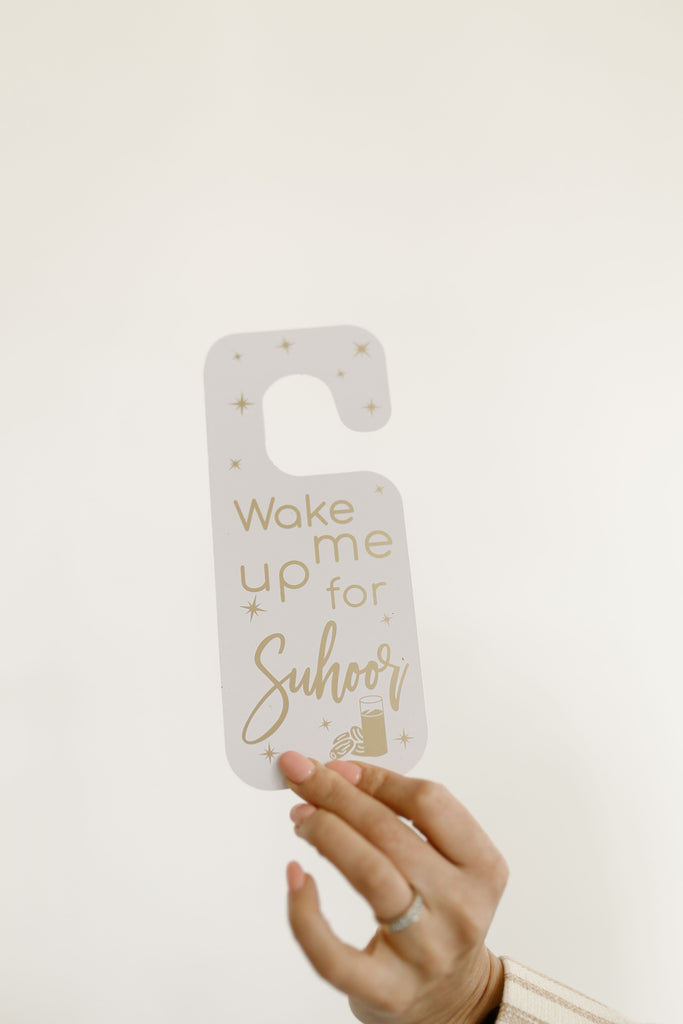 Eid, Ramadan, decor, party, Eid gifts and traditions, Islamic holidays, Ramadan fasting, Eid, Ramadan, Party, Decor, Holiday, Celebrate, Trendy, Elevated style, modern, elegant, Minimal, Door Hanger, Wake me up, Ramadan 