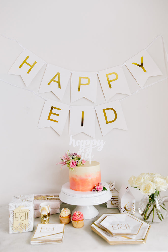 Happy Eid' Fishtail Banner, Eid Banner, Eid Party Decor, Eid gifts and traditions, Islamic holidays, Ramadan fasting, Eid, 